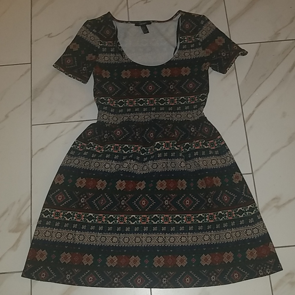 Vintage Dark colorful dress